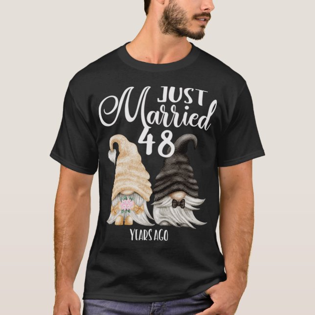 T-shirt 48ème anniversaire de Mariage Marié 48 ans (Devant)