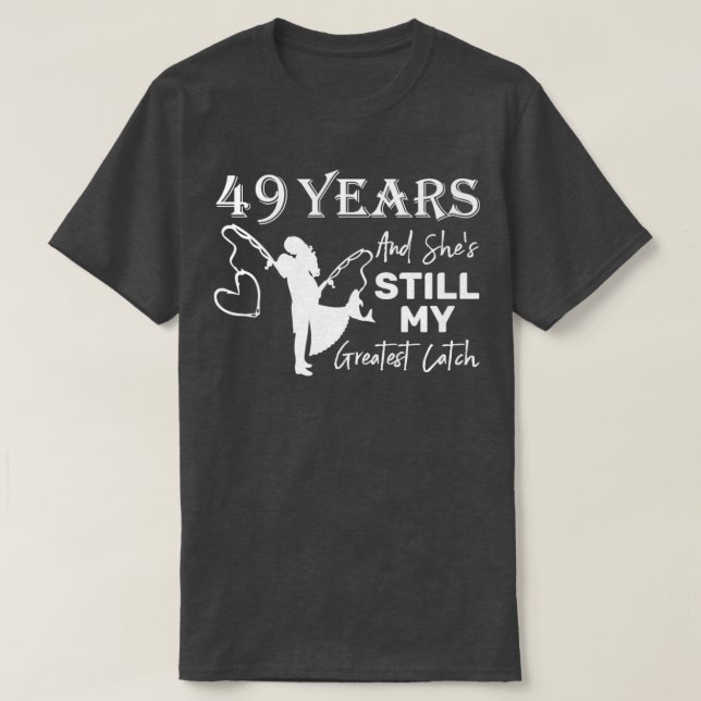 T-shirt 49 Anniversaire du 49e anniversaire du Mariage (Design devant)