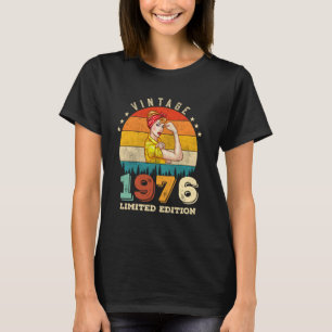 T-shirt 49 ans 1976 Vintages femmes 49e anniversaire Cadea