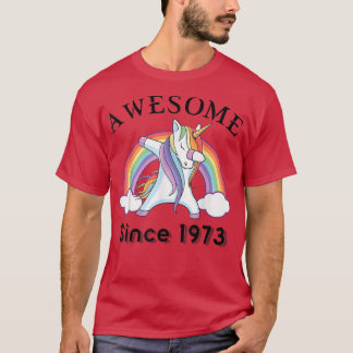 T-shirt 49 Ans Awesome depuis 1973 49e Anniversaire T-Sh