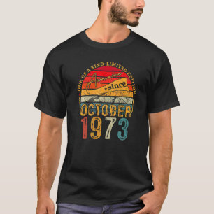 T-shirt 49 Ans Vintage Octobre 1973 49e Anniversaire Moi