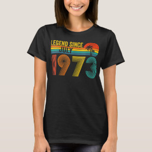 T-shirt 49 Years Old Toxits Legend Since July 1973 49th Bi