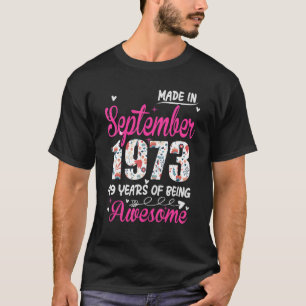 T-shirt 49e anniversaire stupéfiant depuis septembre 1973