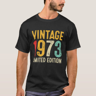 T-shirt 49e cadeau d'anniversaire 49 ans Vintage 1973