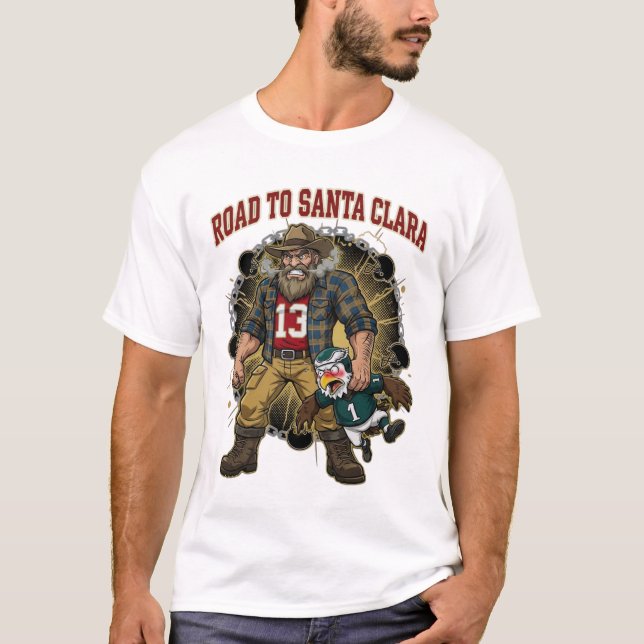 T-shirt 49ers Road To Santa Clara San Francisco Football (Devant)