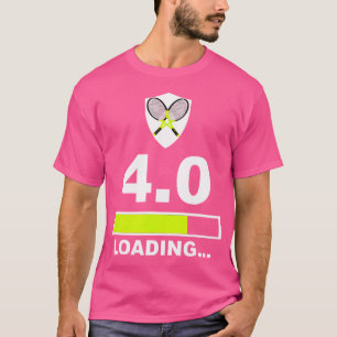 T-shirt 4 0 Note Chargement Funny Tennis
