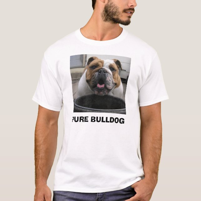 T-SHIRT 4-11-06 043, BOULEDOGUE PUR (Devant)
