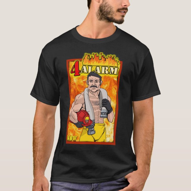 T-shirt "4 Alarme" Frankie McFinley Chemise de lutte NBW (Devant)