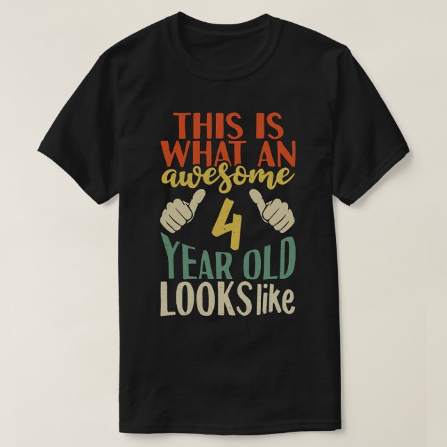 T-shirt 4 ans (Design devant)