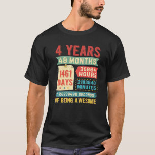 T-shirt 4 ans 4 ans 4 ans Décorations Anniversaire