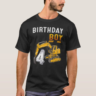 T-shirt 4 Ans 4e anniversaire de construction Véhicule Exc