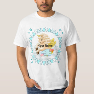 T-shirt 4 ans Anniversaire Unicorne anniversaire personnal