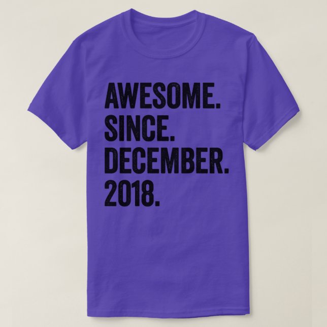 T-shirt 4 Ans Décembre 2018 4e anniversaire2 (Design devant)