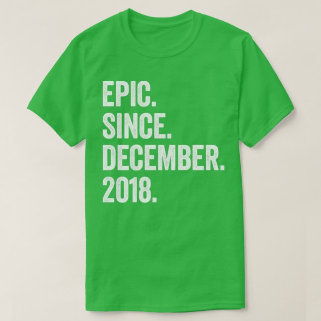T-shirt 4 Ans Décembre 2018 4e anniversaire3 (Design devant)