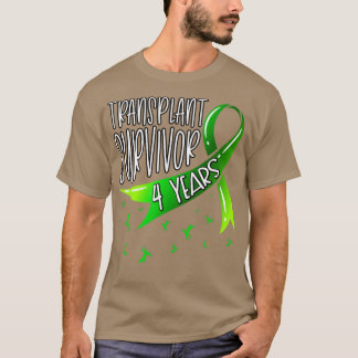 T-shirt 4 ans Transplant d'organes Survivant du ruban vert