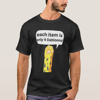 T-shirt 4 Dabloons Chat Mème Dabloons Doubloons Pièce  Cha