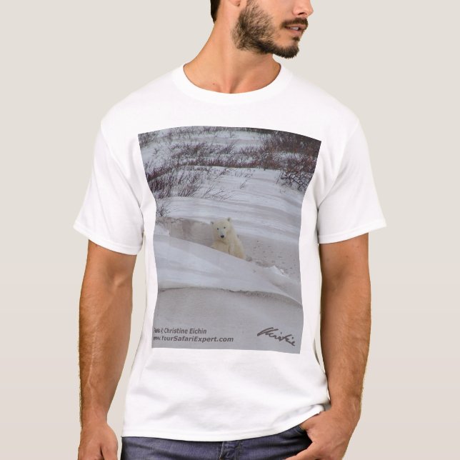 T-shirt 4 d'ours blanc (conception d'avant et de (Devant)