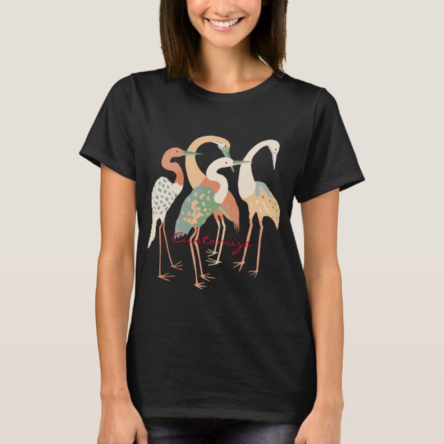 T-shirt 4 grues japonaises Thunder_Cove (Devant)