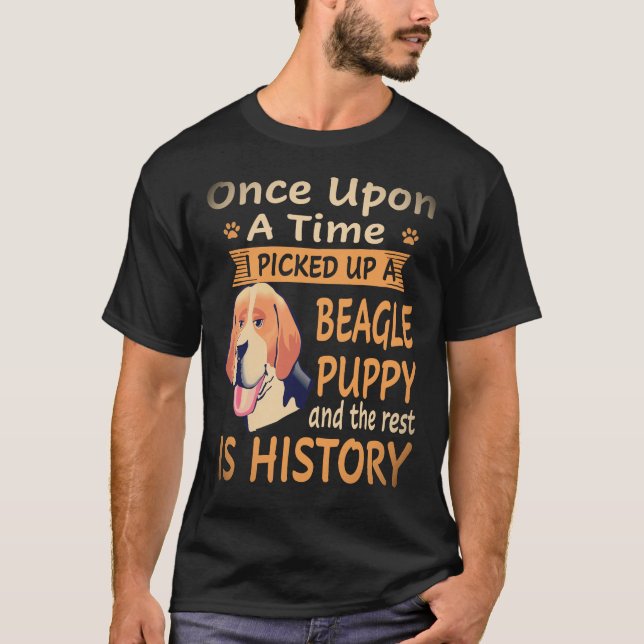 T-shirt 4 Il était une fois -  chiot Beagle Beagle (Devant)