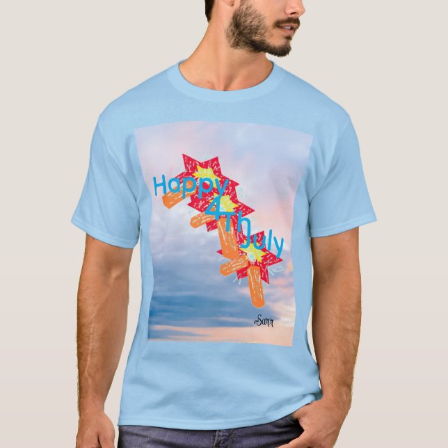 T-Shirt ; 4 JUILLET  (Devant)