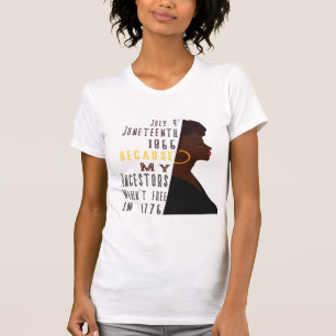 T-shirt 4 juillet 1865, jour du 18 juin parce que mes anc