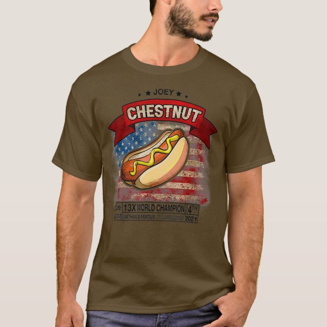 T-shirt 4 juillet 2021 Hot Dogs Funny Tee (Devant)