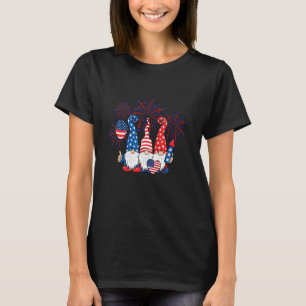 T-shirt 4 juillet 2022 Patriotic Gnomes American Usa 4