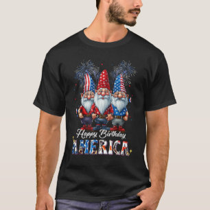 T-shirt 4 juillet 2023 États-Unis Gnomes patriotiques heur