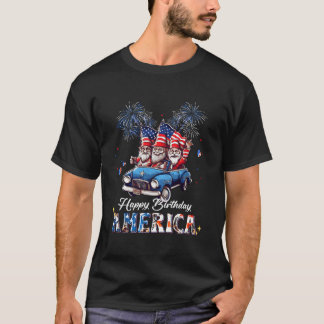 T-shirt 4 juillet 2023 États-Unis Gnomes patriotiques heur