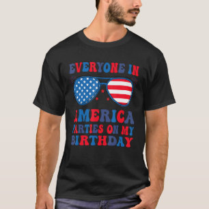 T-shirt 4 juillet 2023 Tout Le Monde En Amérique Fête Sur 