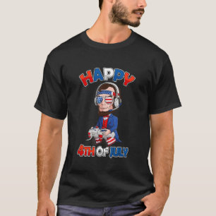 T-shirt 4 juillet Abraham Lincoln Gamer Usa