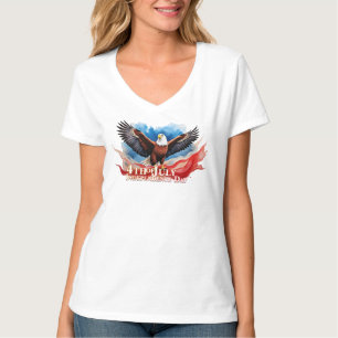 T-shirt 4 juillet Aigle - Art Patriotique