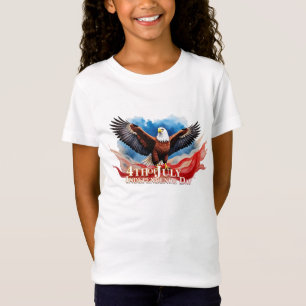 T-Shirt 4 juillet Aigle – Conception d'art patriotique