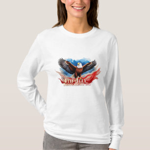 T-shirt 4 juillet Aigle – Conception d'art patriotique