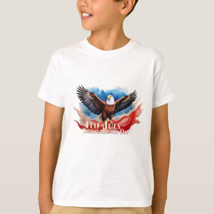 T-shirt 4 juillet Aigle – Conception d'art patriotique