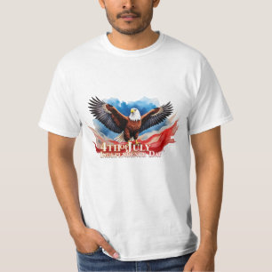 T-shirt 4 juillet Aigle – Conception d'art patriotique