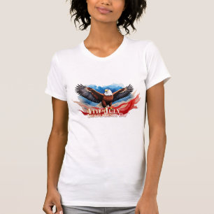 T-shirt 4 juillet Aigle – Conception d'art patriotique