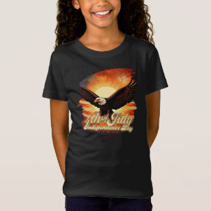 T-Shirt 4 juillet - Aigle majestueux et feux d'artifice 🦅