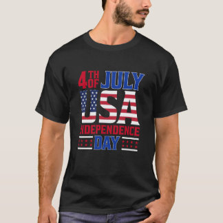 T-shirt 4 juillet Amant de la fête de l'Indépendance améri