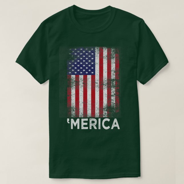 T-shirt 4 juillet Amérique (Design devant)