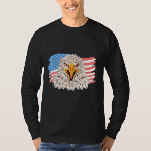 T-shirt 4 juillet Amérique Drapeau Drapeau Aigle Patriotiq