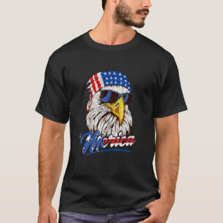 T-shirt 4 juillet Amérique Drapeau Drapeau Aigle Patriotiq