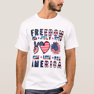 T-shirt 4 juillet Amérique EST 1776