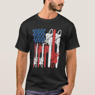 T-shirt 4 juillet Arboris Hommes Arbre Grimpant Papa tronç