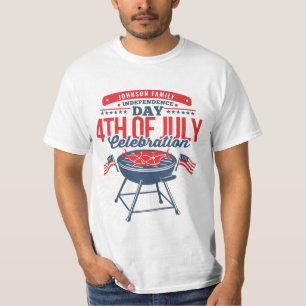T-shirt 4 juillet barbecue Grill Réunion familiale personn