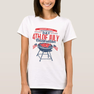 T-shirt 4 juillet barbecue Grill Réunion familiale personn