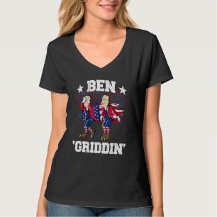 T-shirt 4 juillet Benjamin Franklin Griddy Ben Griddin