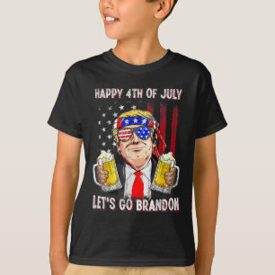 T-shirt 4 juillet Bière Brandon Trump Bière Ameri