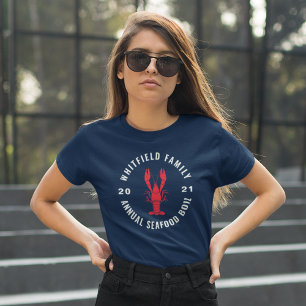 T-shirt 4 juillet Boisson de fruits de mer Famille sur mes