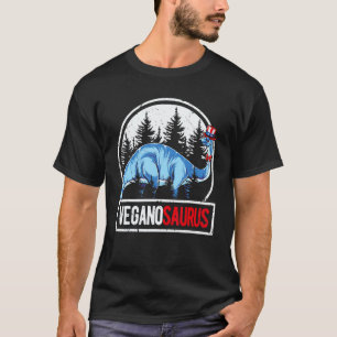 T-shirt 4 juillet Brontosaurus Boys Enfants Veganosaurus D